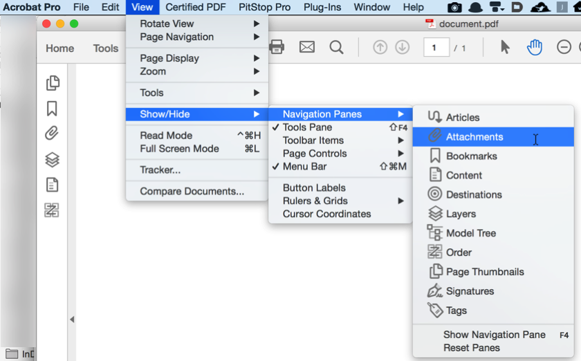 How to create a bookmark in adobe acrobat pro for a page opmfilms